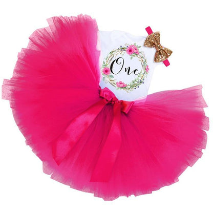 New Trend Dress For Baby Girls First 1st Birthday Baby Clothing Toddler Summer Clothes For Birthday Party
