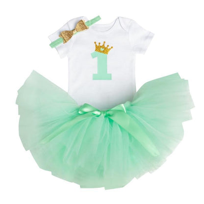 New Trend Dress For Baby Girls First 1st Birthday Baby Clothing Toddler Summer Clothes For Birthday Party