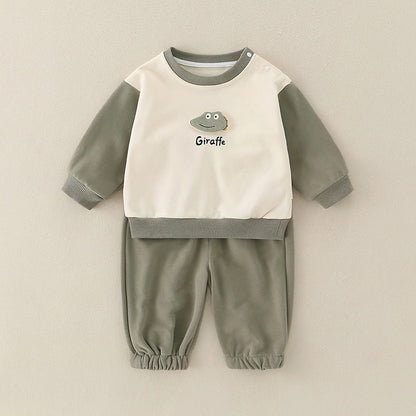 Pure Cotton Romper Set For Boys Cute Childrens Clothing Baby Boy Outfits